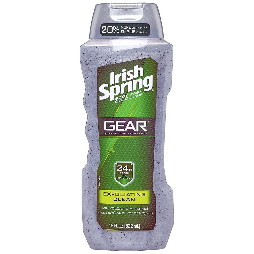 Irish Spring Gear Body Wash, Exfoliating