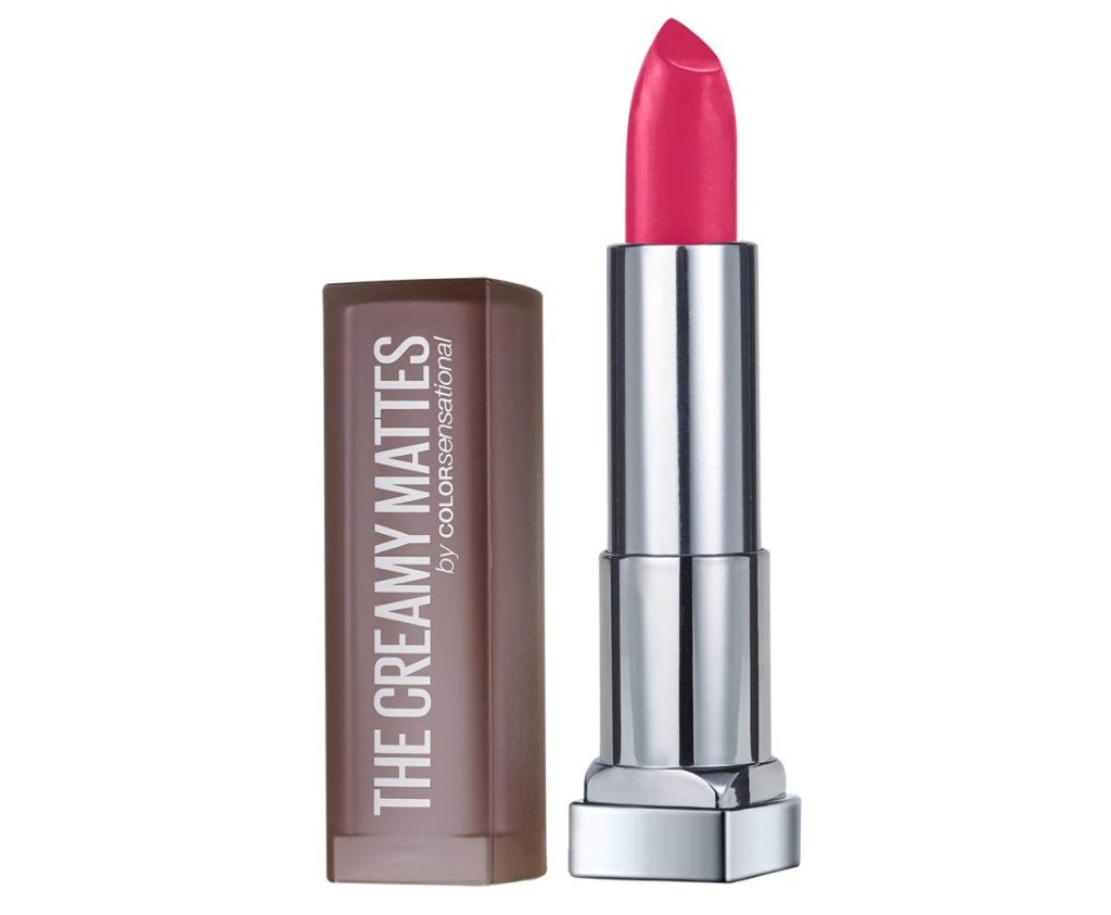 Maybelline New York Color Sensational Creamy Matte Lipstick, Flaming Fuchsia